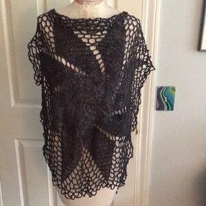 Handmade vintage crochet lace top